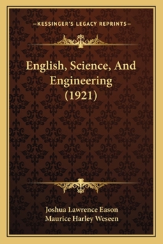 Paperback English, Science, And Engineering (1921) Book
