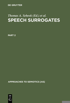 Hardcover Speech Surrogates. Part 2 Book