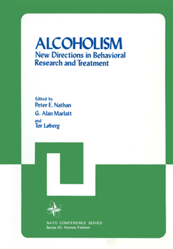 Hardcover Alcoholism: New Directions in Behavioral Research and Treatment. Book