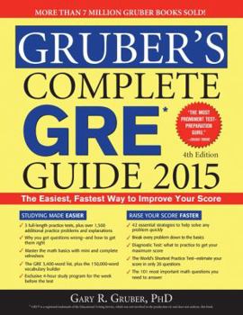 Paperback Gruber's Complete GRE Guide 2015 Book