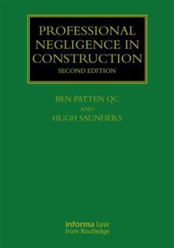 Hardcover Professional Negligence in Construction Book