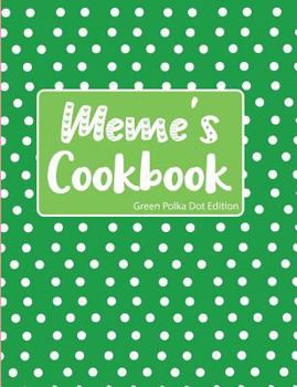 Paperback Meme's Cookbook Green Polka Dot Edition Book