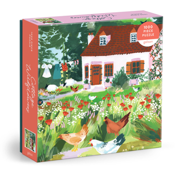 Misc. Cottage Wildflowers 1000 Piece Puzzle in a Square Box Book