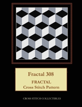Paperback Fractal 308: Fractal Cross Stitch Pattern [Large Print] Book