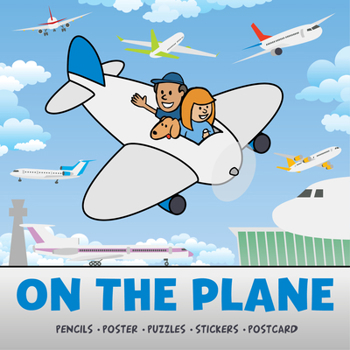 Hardcover On the Plane Activity Pack: Pencils, Poster, Puzzles, Stickers, Postcard Book