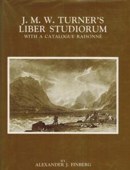 Hardcover J.M. W. Turner's Liber Studiorum: With a Catalogue Raisonné Book