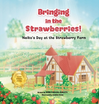 Hardcover Bringing in the Strawberries! [Large Print] Book