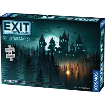Toy EXIT: Nightfall Manor (with Jigsaw Puzzles) | EXIT: The Game – A Kosmos Game | Family-Friendly, Jigsaw Puzzle-Based at-Home Escape Room Experience | Collaborative Game | for 1 to 4 Players, Ages 10+ Book