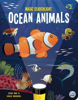 Hardcover Magic Searchlight - Ocean Animals Book