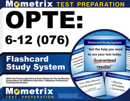 Cards Opte: 6-12 (076) Flashcard Study System: Ceoe Test Practice Questions & Exam Review for the Certification Examinations for Oklahoma Educators / Oklaho Book