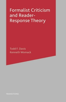 Paperback Formalist Criticism and Reader-Response Theory Book