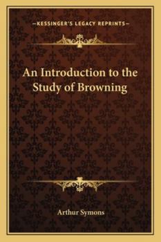 Paperback An Introduction to the Study of Browning Book