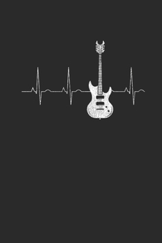 Paperback Guitar Heartbeat: Guitars Notebook, Dotted Bullet (6" x 9" - 120 pages) Musical Instruments Themed Notebook for Daily Journal, Diary, an Book