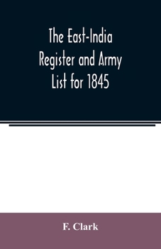 Paperback The East-India Register and Army List for 1845 Book