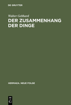 Hardcover Der Zusammenhang der Dinge [German] Book