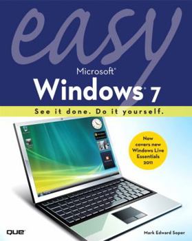 Paperback Easy Microsoft Windows 7 Book