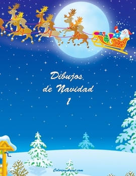 Paperback Dibujos de Navidad 1 [Spanish] Book