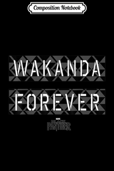Composition Notebook: Marvel Black Panther Wakanda Forever Pattern  Journal/Notebook Blank Lined Ruled 6x9 100 Pages