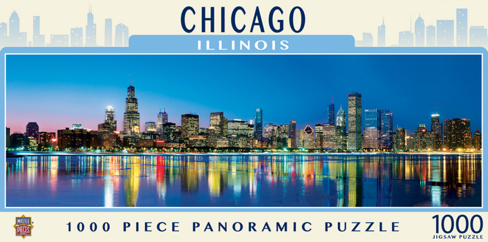 MasterPieces American Vistas Panoramic Chicago Jigsaw Puzzle, 1000-Piece