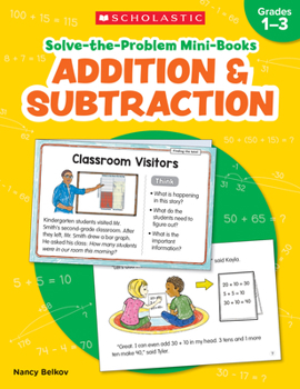 Paperback Solve-The-Problem Mini Books: Addition & Subtraction Book