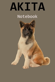 Paperback Akita Notebook: 120 Page Unlined (6 x 9 inches) Akita Journal with More Akitas Inside! Book