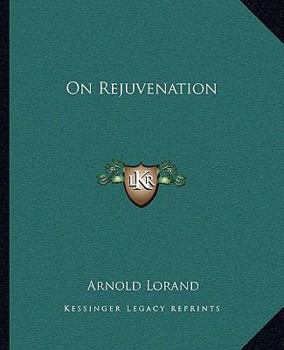 Paperback On Rejuvenation Book