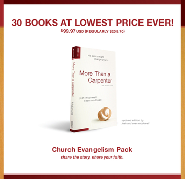 Mass Market Paperback More Than a Carpenter 30 Pack, Church Evangelism Pack 30-Pack Book