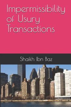 Paperback Impermissibility of Usury Transactions Book
