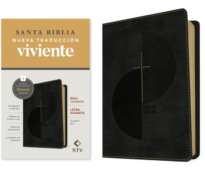 Imitation Leather Biblia Compacta Ntv, Letra Gigante Con Filament (Sentipiel, Gris, Letra Roja) [Spanish] [Large Print] Book