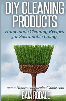 Paperback DIY Cleaning Products: Homemade Cleaning Recipes for Sustainable Living Book
