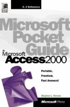 Paperback Microsoft Pocket Guide to Microsoft Access 2000 Book