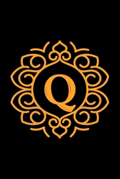 Q: monogram initial Letter Q - Personalized Initial Monogram Letter Q  College Ruled Notebook - 6 x 9 inch Pocket Size: Cute Alphabet Vintage ...