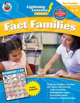 Paperback Lightning Lessons Instant Units: Fact Families, Grades 1-2 Book