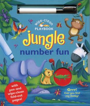 Hardcover Jungle Number Fun [With Pens/Pencils] Book