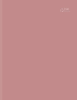 Paperback Dot Grid Journal Notebook: Minimalist, 8.5 x 11, Dusty Pink Book