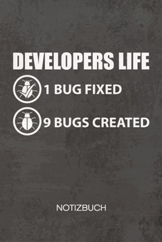 NOTIZBUCH A5 Dotted: Softwareentwickler Notizheft GEPUNKTET 120 Seiten - Programmierer Witz Notizblock Lustiger Entwickler Spruch Skizzenbuch - Game Design Geschenk f�r Game Designer Entwickler Progra