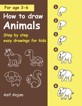 Paperback How to draw animals: Step by step easy drawing Book
