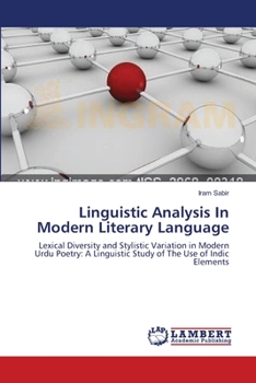 Paperback Linguistic Analysis In Modern Literary Language Book