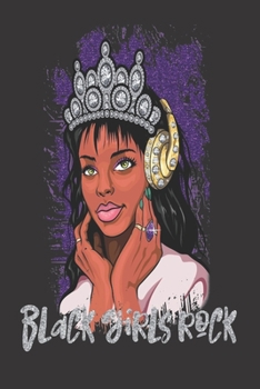 Black Girl Magic Lined Journal: Black Girls Rock Diva Queen Crown Headphones Music | Self Care|Gratitude|6x9" 100 Pgs| Rhymes|Poetry|Prayer|Notebook| Diary|African American|Black Queen|Melanin|Gift