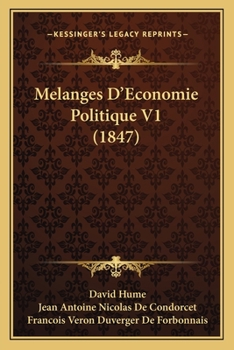 Paperback Melanges D'Economie Politique V1 (1847) [French] Book