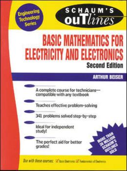 Paperback Schaum's Outline of Basic Mathematics for Electricity and Electronics Book