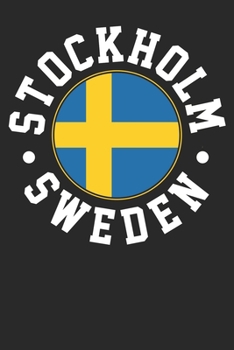 Paperback Notebook: Stockholm Sweden Ruled 6x9 120 Pages Book