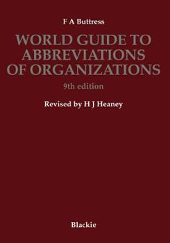 Paperback World Guide to Abbreviations of Organizations Book