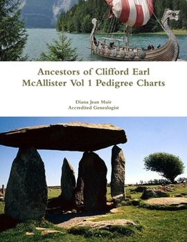 Paperback Ancestors of Clifford Earl McAllister Vol 1 Pedigree Charts Book