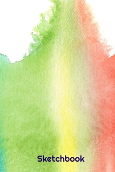 Sketchbook: Watercolor Design - A 6x9 sketchpad with 100 blank pages to draw, sketch, doodle or whatever.