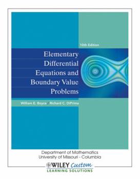 Paperback Elementrary Differential Equations and Boundary Value Problems (Department of Mathematics University of Missouri-Columbia) Book