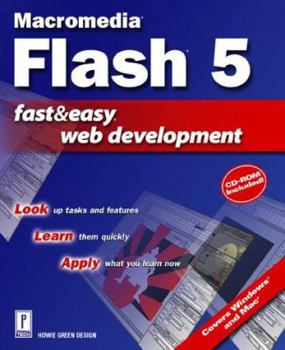Paperback Macromedia Flash 5 Fast & Easy Web Development W/CD [With CDROM] Book