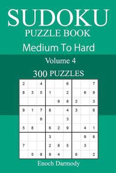 Paperback 300 Medium to Hard Sudoku Puzzle Book