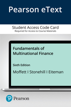 Printed Access Code Fundamentals of Multinational Finance Book