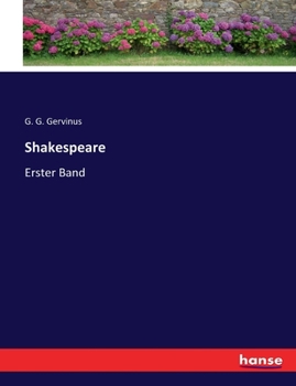 Paperback Shakespeare: Erster Band [German] Book